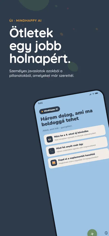Egy Visszatekintés a MindHappyben, amely összefoglalja a friss bejegyzések mintázatait