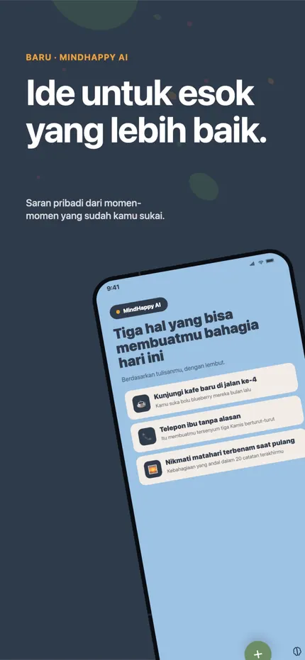 Kilas Balik di MindHappy yang merangkum pola dari catatan-catatan terakhir