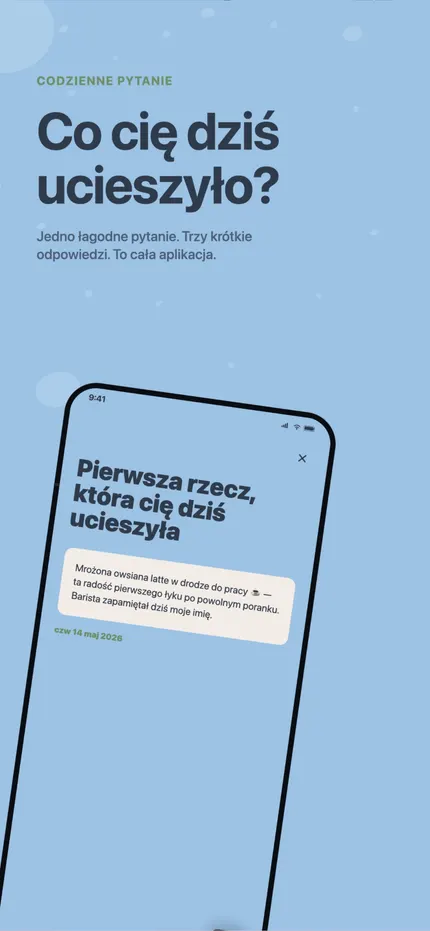Pisanie wpisu w MindHappy: trzy krótkie linijki o dniu